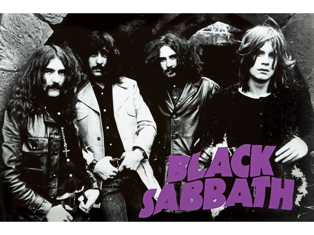 Black Sabbath Early Group Pic Early Group Bw Horiz Poster Print (36 x 24)