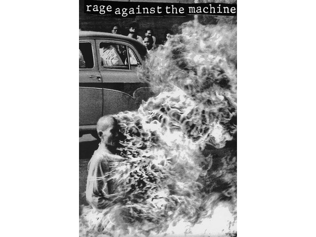 Rage Against The Machine Monk On Fire Poster Print (24 X 36)