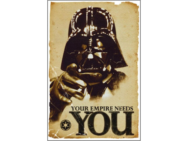 Star Wars Darth Vader Your Empire Needs You Poster Print (22 x 34)