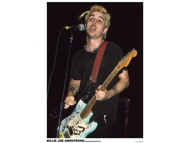 Green Day Live Billie Joe Armstrong Poster Print (22 x 34)