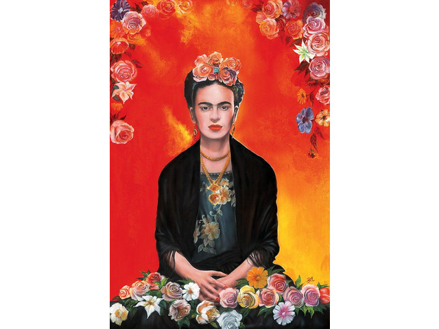 Frida Kahlo Meditation Poster Print (22 x 34)