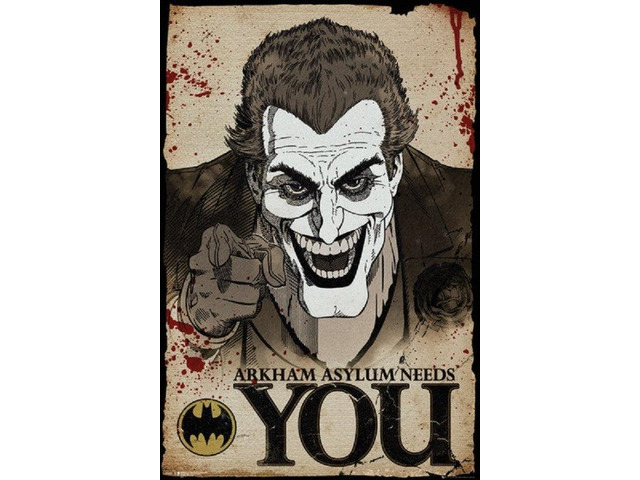 Batman Comic Joker Wants You Poster Print (22 x 34)