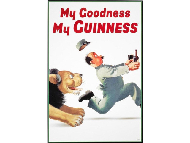 My Goodness, My Guinness Vintage Ad Poster Print (36 x 24)