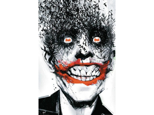 Batman - Joker Bats Arkham Poster Print (22 x 34)
