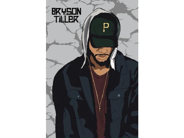 Bryson Tiller Cartoon Poster (24 x 36)