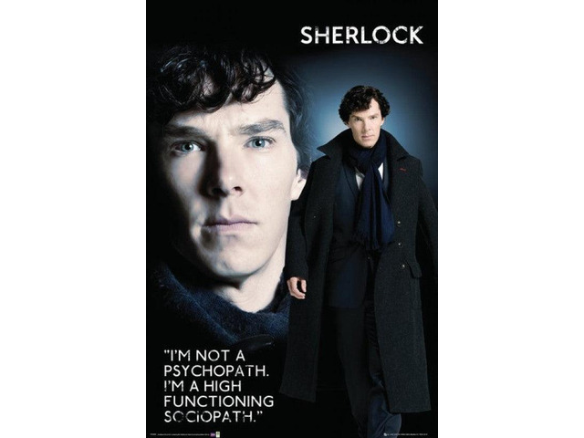 Sherlock - Sociopath Poster Print (22 x 34)