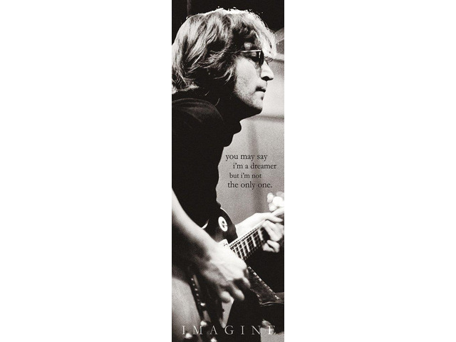 John Lennon Dreamer Imagine Lyrics Poster Print (22 x 34)