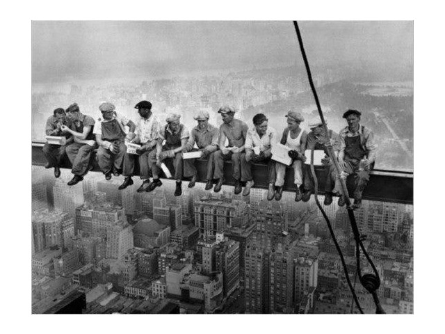 Lunch On A Skyscraper 24X36 Poster Print (34 x 22)