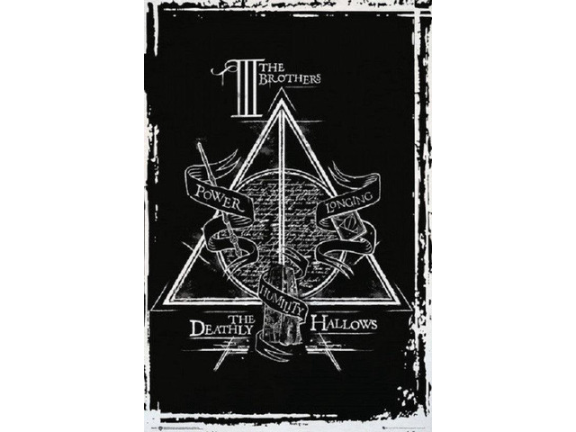 Harry Potter Deathly Hallows Graphic Poster Print (24 X 36)