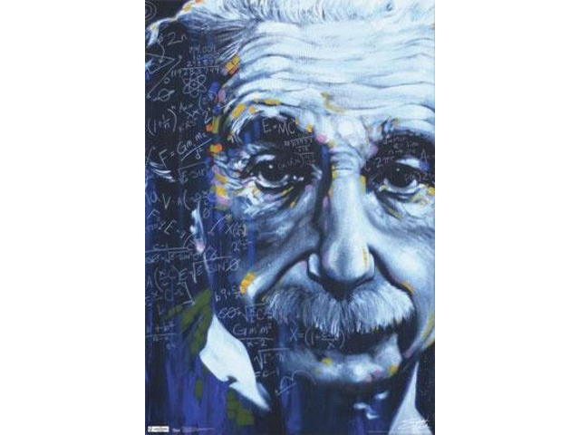 Einstein - Artistic Formulas by Stephen Fishwick Poster Print (24 x 36)