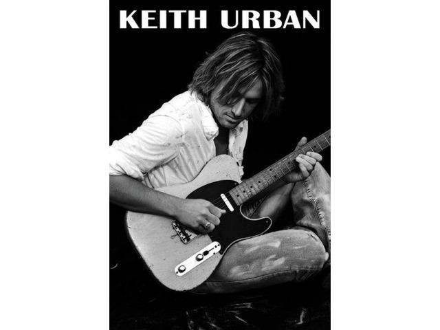 Keith Urban Guitar Poster Print (24 X 36)