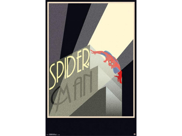 Spider-Man - Retro (24x36) Poster Print (24 x 36)