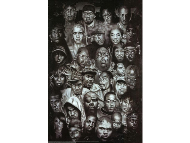 Legends of Rap and Hip Hop Poster (24 x 36)