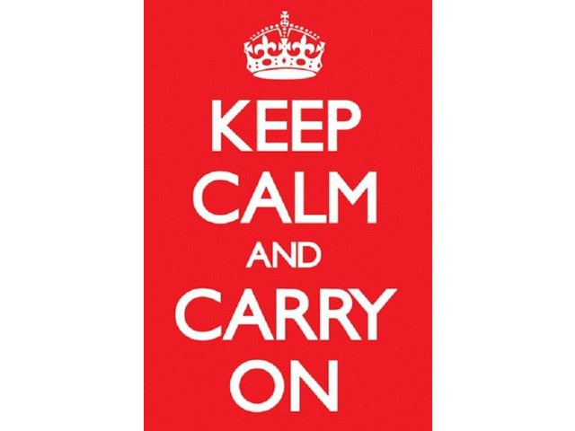 Keep Calm And Carry On Poster Print (24 X 36)