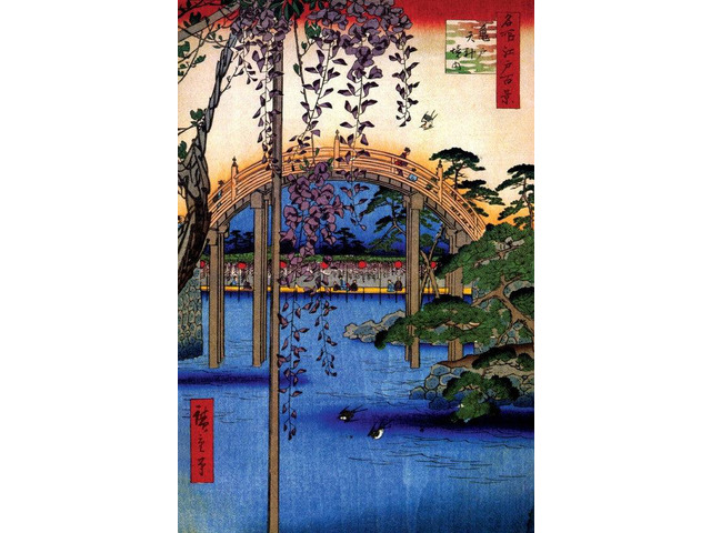 Hiroshige Kameido Poster Print Grounds Of Kameido Poster Print (22 x 34)