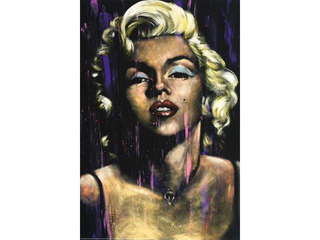 Marilyn Monroe Candle In The Wind By Fishwick Poster Print (22 x 34)