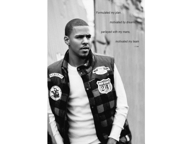 J. Cole Quote Poster Print (22 x 34)