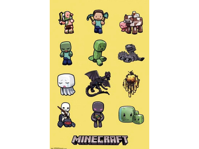 Minecraft - Characters Poster Print (22 x 34)