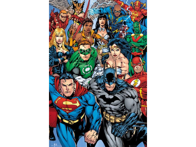 Dc Comics Super Hero's Poster Print (24 X 36)