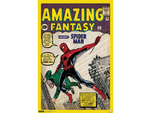 Spider-Man - Cover (24x36) Poster Print (24 x 36)
