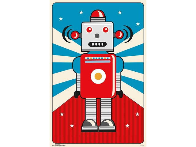 Jessica Flick - Robot Poster Print (22 x 34)