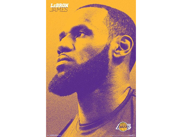 Los Angeles Lakers - Lebron James Poster Print (22 x 34)