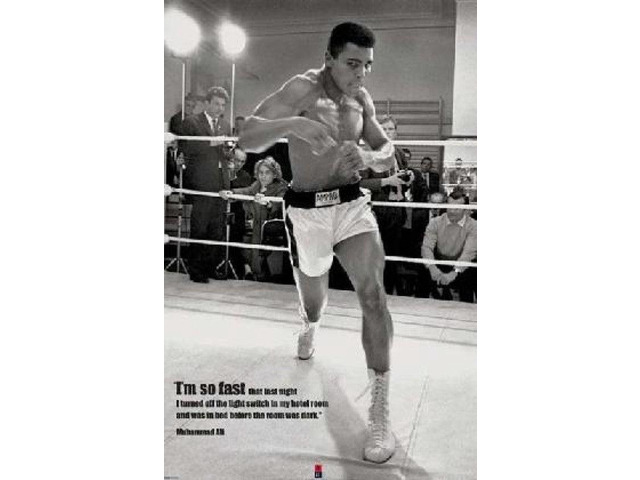 Muhammad Ali I'm so fast poster Poster (36 x 24)