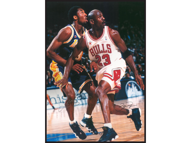 Jordan & Kobe In Action Michael Jordan & Kobe Bryant Poster Print (24 X 36)