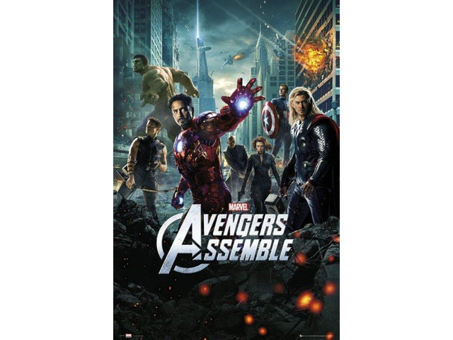 The Avengers - One Sheet 24X36 Poster Print (24 X 36)