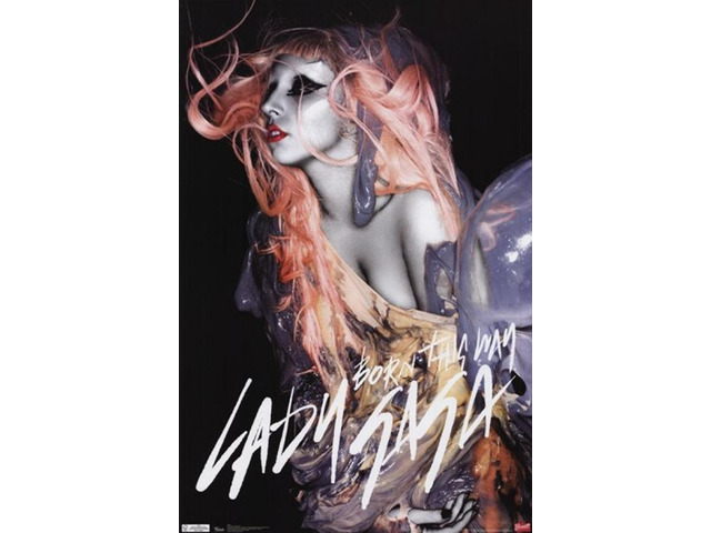 Lady Gaga - Orange Hair Poster Print (24 x 36)