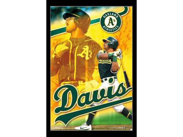 Oakland Athletics_ - Khris Davis Poster Print (22 x 34)