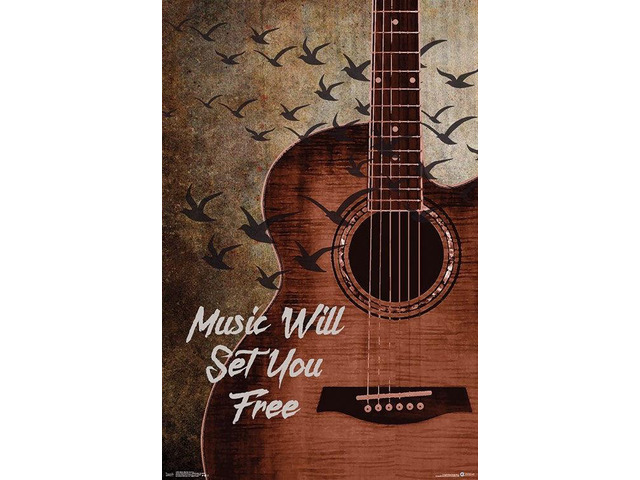 Music Will Set You Free Poster Print (22 x 34)