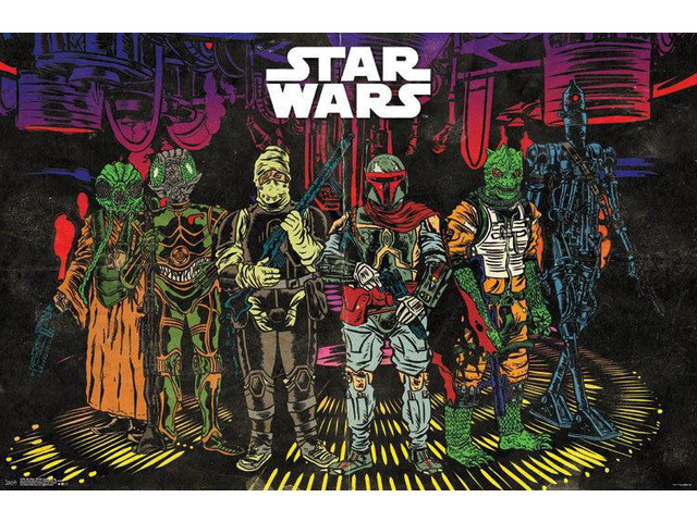 Star Wars - Bounty Hunters Group Poster Print (34 x 22)