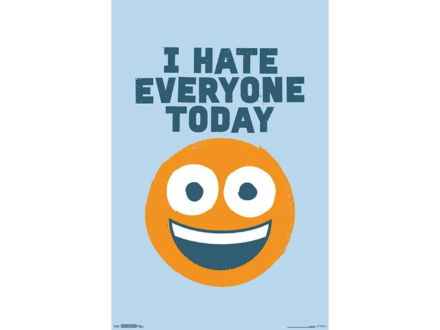 David Olenick - Hate Everyone Poster Print (22 x 34)