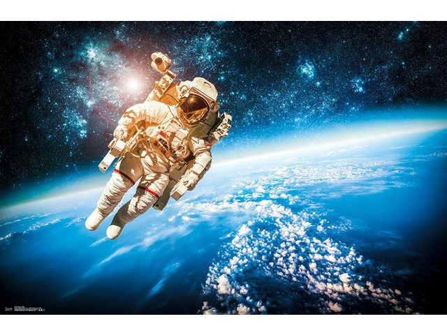 Space Walk Poster Print (34 x 22)
