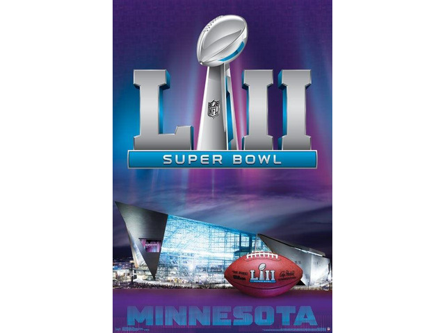 Super Bowl Lii - Logo Poster Print (22 x 34)