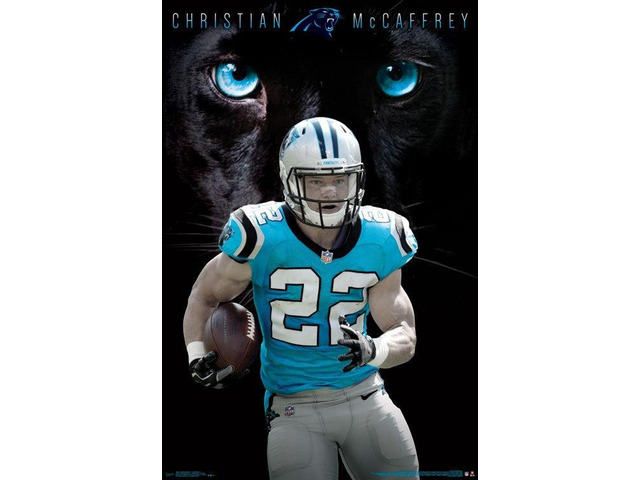 Carolina Panthers - Christian Mccaffrey Poster Print (22 x 34)