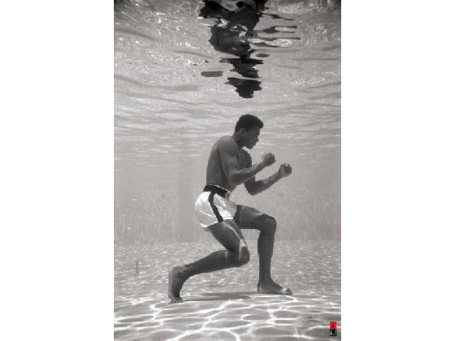 Muhammad Ali Underwater Poster Print (34 x 22)
