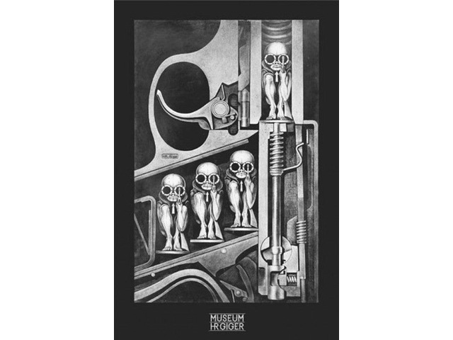 Hr Giger Birthmachine Poster Print (22 x 34)