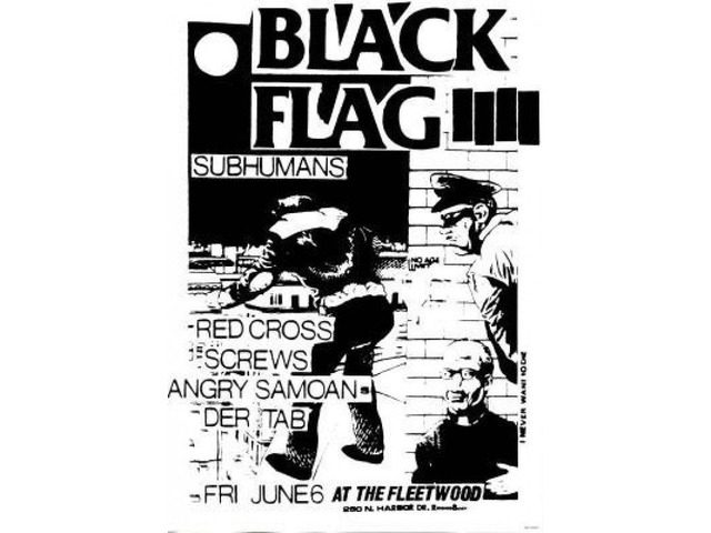 Black Flag Subhumans Poster Print (22 x 34)