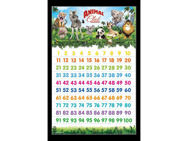 Animal Club - 123 Poster Print (22 x 34)