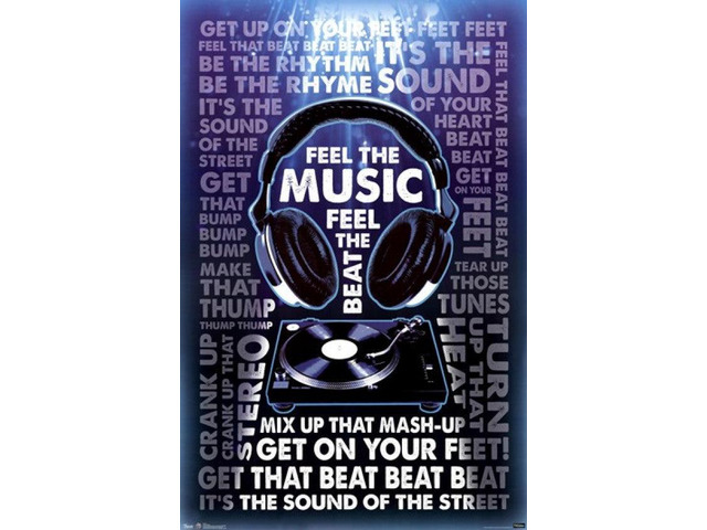 Feel The Music Poster Print (24 x 36)