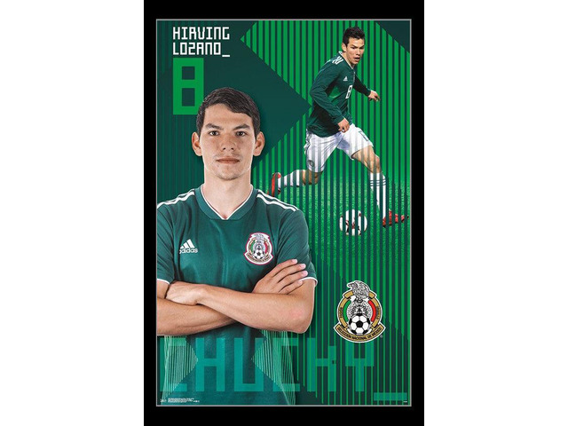 Mexico National Soccer Team - Chucky Lozano Poster Print (22 x 34)