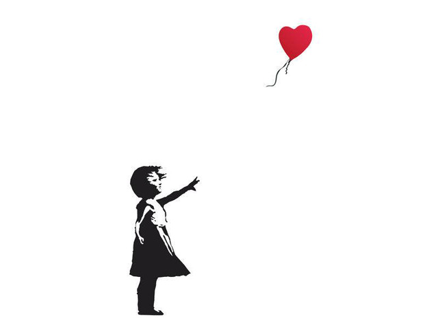 Banksy Balloon Girl Poster Print By (24 X 36)