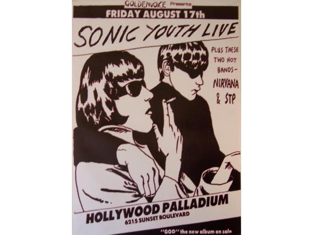 Sonic Youth Live Live, Hollywood Palladium Poster Print (24 X 36)