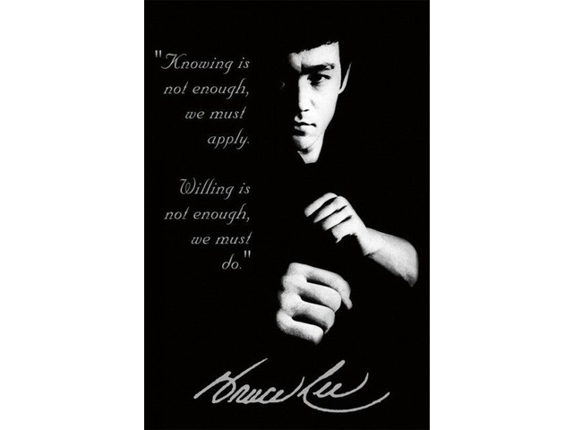 Bruce Lee Quote Poster Print (24 X 36)