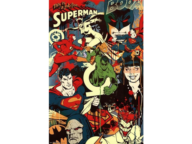 DC Comics - Superman Throwback Poster Print (22 x 34)