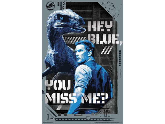 Jurassic World 2 - Hey Blue Poster Print (22 x 34)
