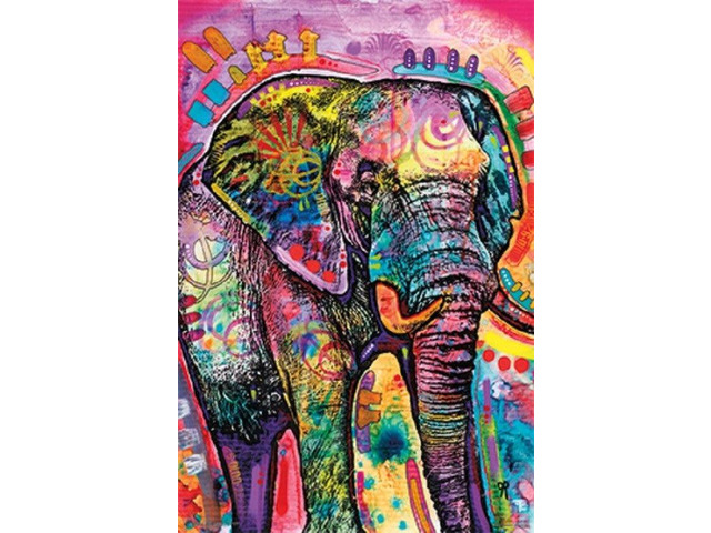 Dean Russo Elephant Poster Print (22 x 34)