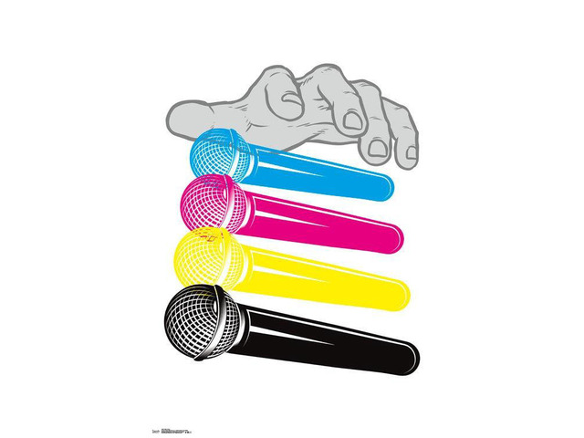 Mic Drop Poster Print (22 x 34)